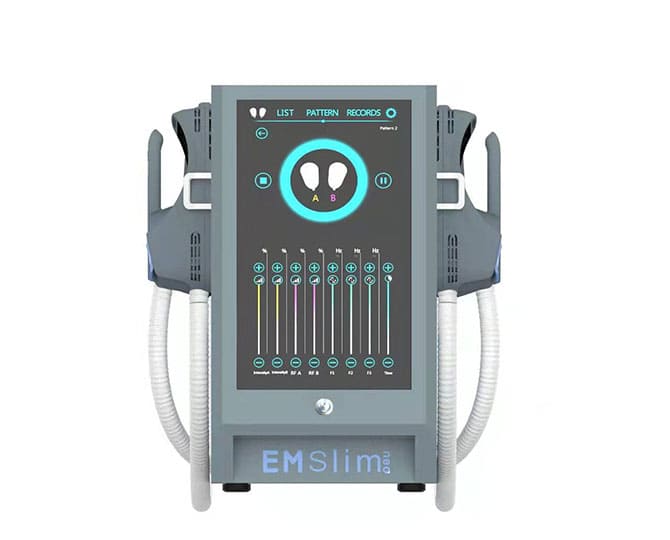 emsculpt machine electric muscle stimulator before and after emsculpt