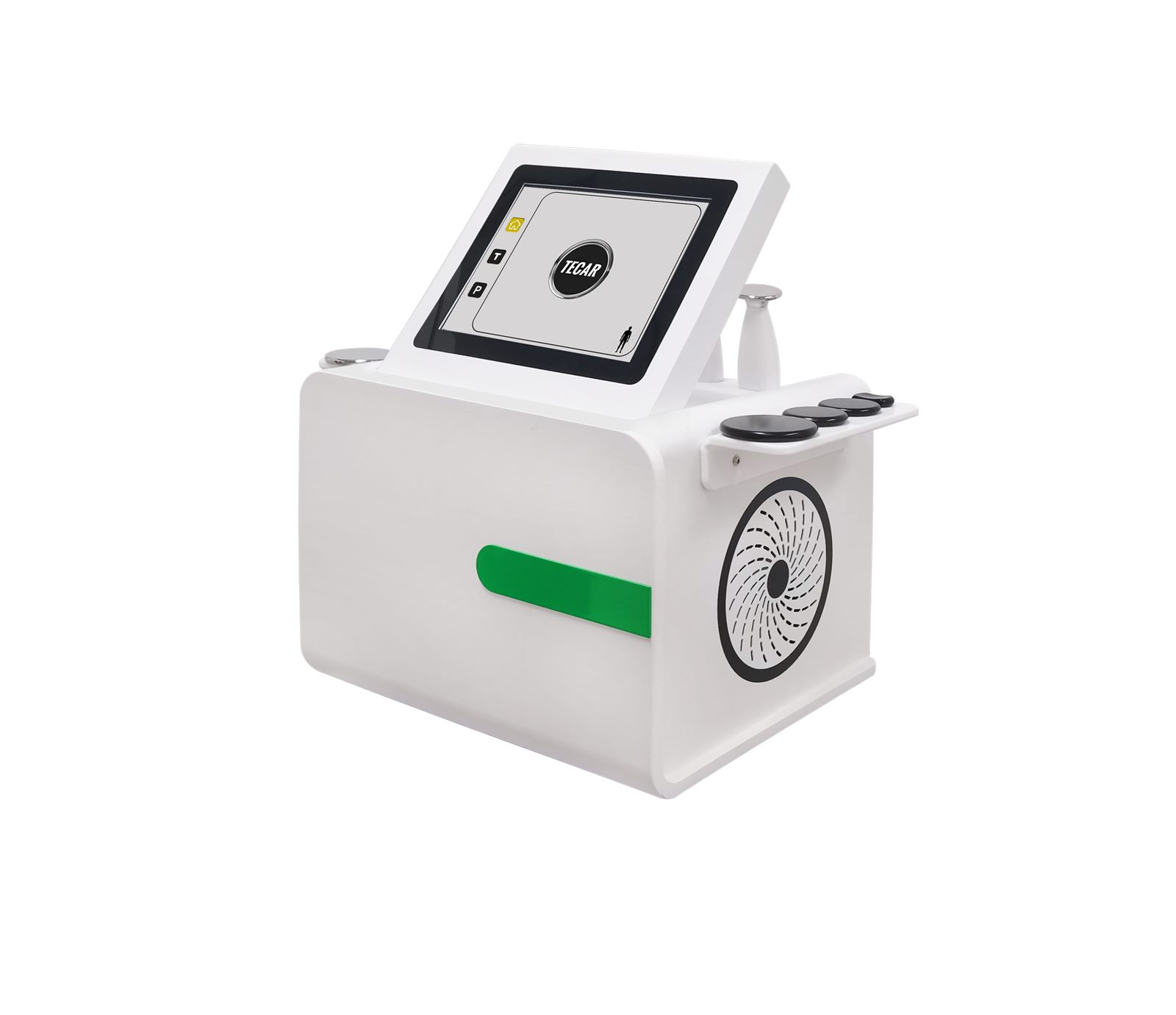 448 kHz TECAR therapy machine with four CET and four RET electrode tips