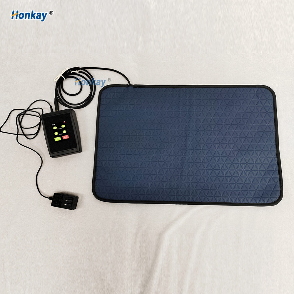 PEMF therapy mat for animals - flexible panel with separate control box and power adapter